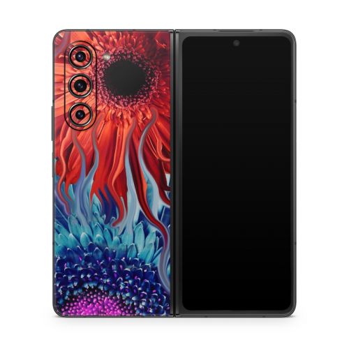 Deep Water Daisy Dance Samsung Galaxy Z Fold5 Skin