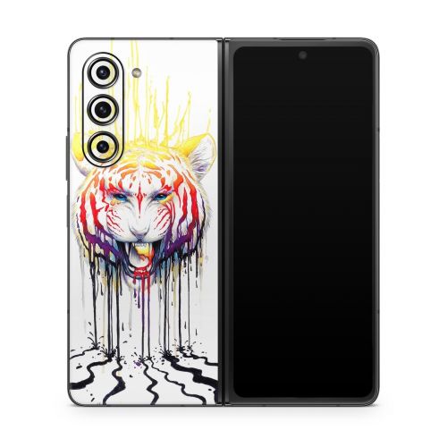 Fading Tiger Samsung Galaxy Z Fold5 Skin