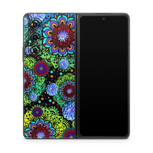 Funky Floratopia Samsung Galaxy Z Fold5 Skin