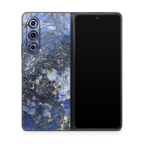 Gilded Ocean Marble Samsung Galaxy Z Fold5 Skin