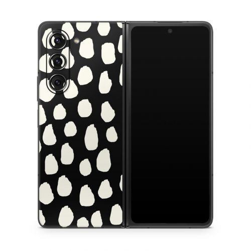 Inky Spots Black Samsung Galaxy Z Fold5 Skin