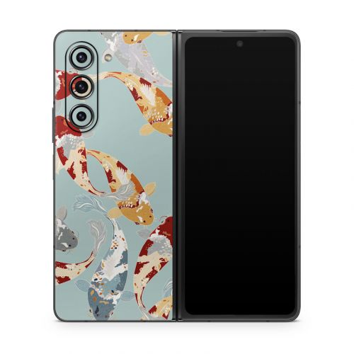 KoiFish Pond Samsung Galaxy Z Fold5 Skin