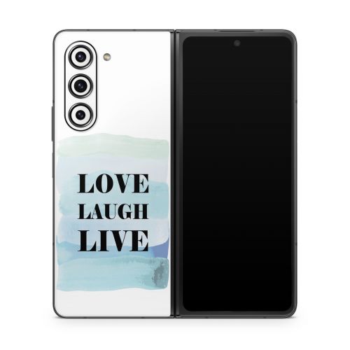 Love Laugh Live Samsung Galaxy Z Fold5 Skin