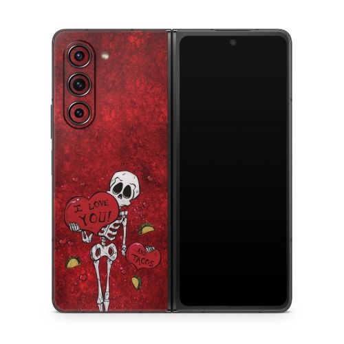 I Love You And Tacos Samsung Galaxy Z Fold5 Skin