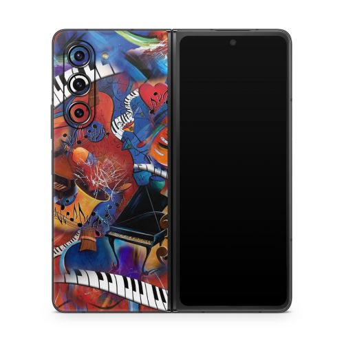 Music Madness Samsung Galaxy Z Fold5 Skin