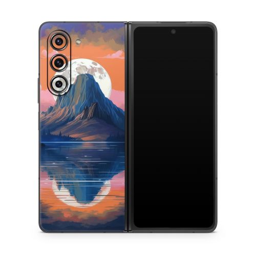 Mountain Moonrise Samsung Galaxy Z Fold5 Skin