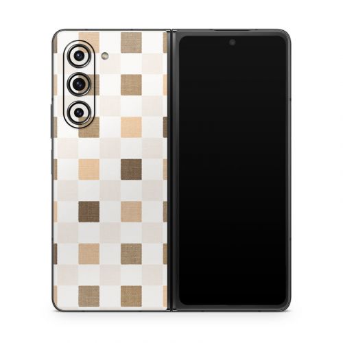 Neutral Checker Samsung Galaxy Z Fold5 Skin