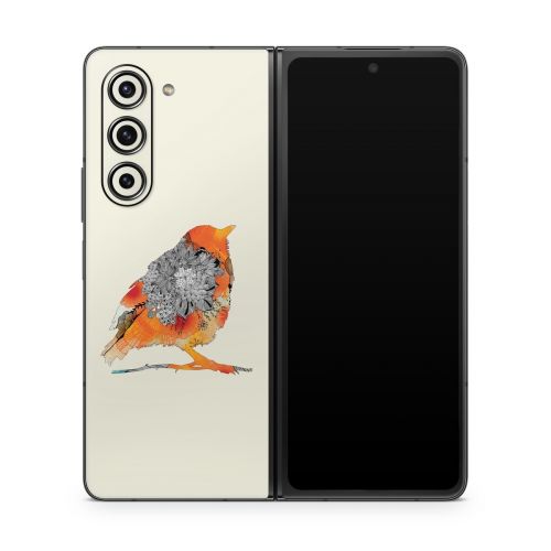 Orange Bird Samsung Galaxy Z Fold5 Skin