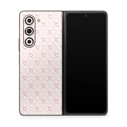 Patterned Hearts Samsung Galaxy Z Fold5 Skin
