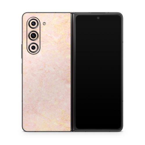 Rose Gold Marble Samsung Galaxy Z Fold5 Skin