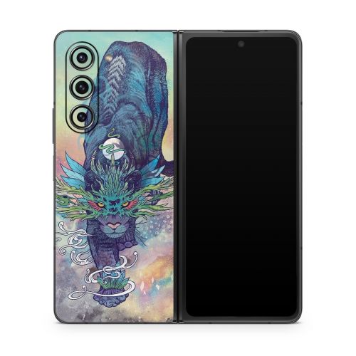 Spectral Cat Samsung Galaxy Z Fold5 Skin