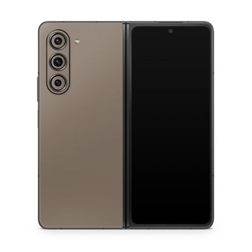 Solid State Flat Dark Earth Samsung Galaxy Z Fold5 Skin