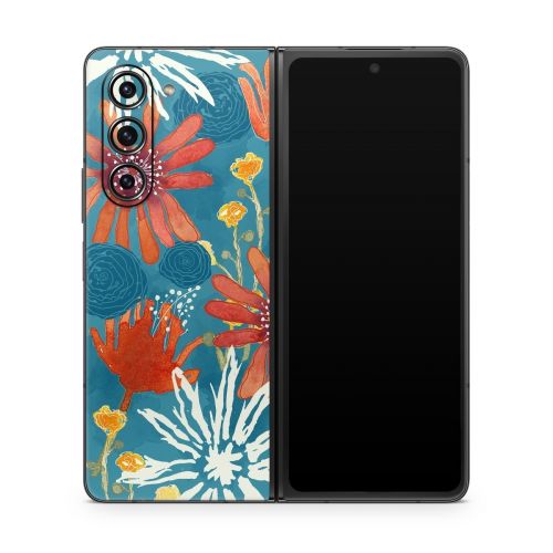 Sunbaked Blooms Samsung Galaxy Z Fold5 Skin