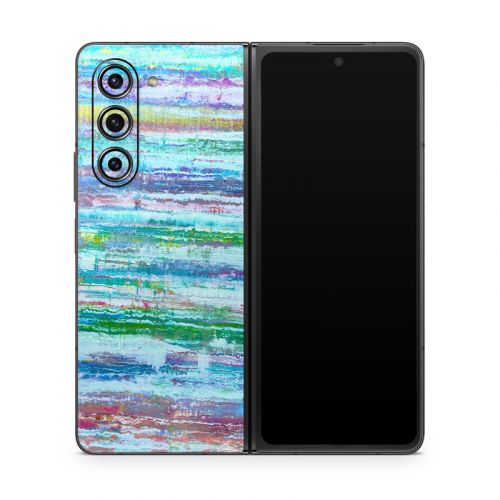 Textured Stripes Samsung Galaxy Z Fold5 Skin