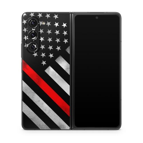 Thin Red Line Hero Samsung Galaxy Z Fold5 Skin