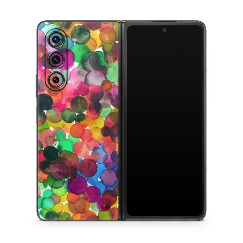 Watercolor Drops Samsung Galaxy Z Fold5 Skin