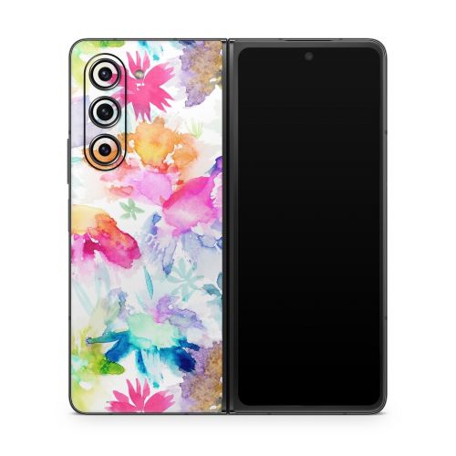 Watercolor Spring Memories Samsung Galaxy Z Fold5 Skin