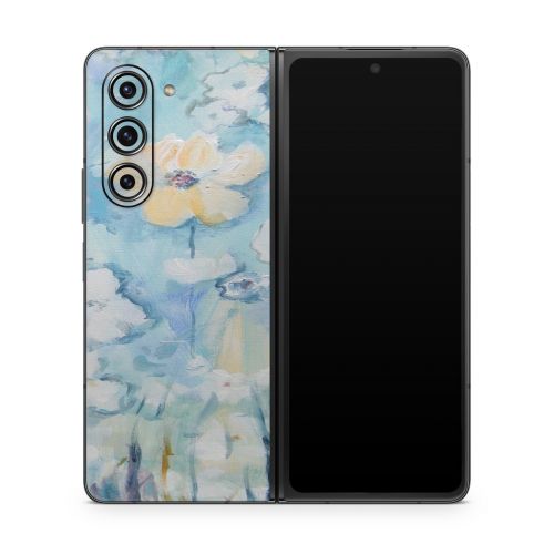 White & Blue Samsung Galaxy Z Fold5 Skin