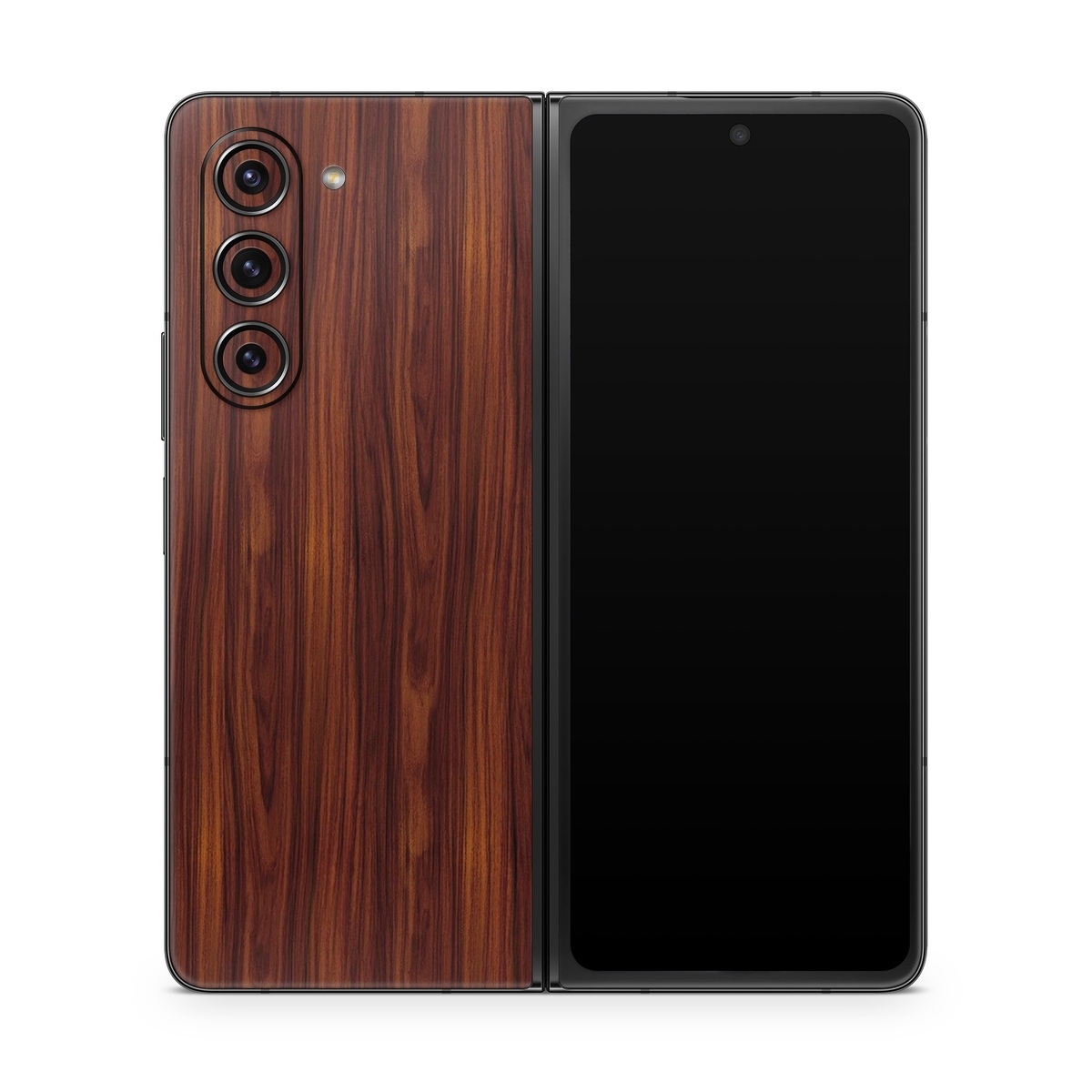 Samsung Galaxy Z Fold5 Skin design of Wood, Red, Brown, Hardwood, Wood flooring, Wood stain, Caramel color, Laminate flooring, Flooring, Varnish, with black, red colors
