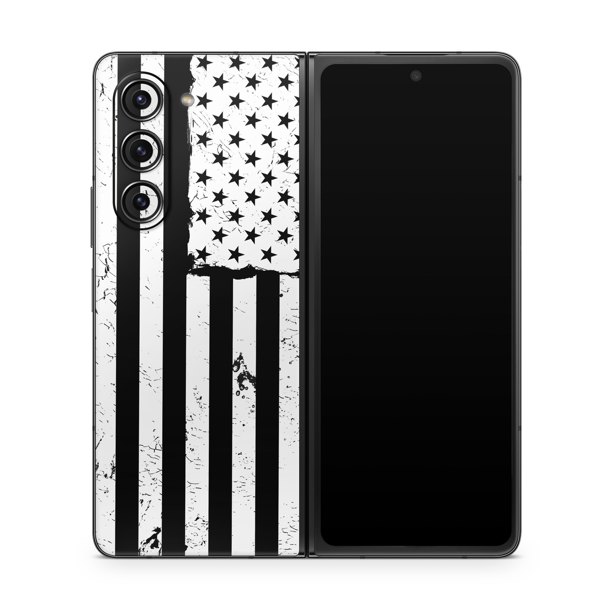 Samsung Galaxy Z Fold5 Skin design of Line, Black-and-white, Text, Monochrome, Pattern, Design, Monochrome photography, Font, Parallel, Style, with white, black colors