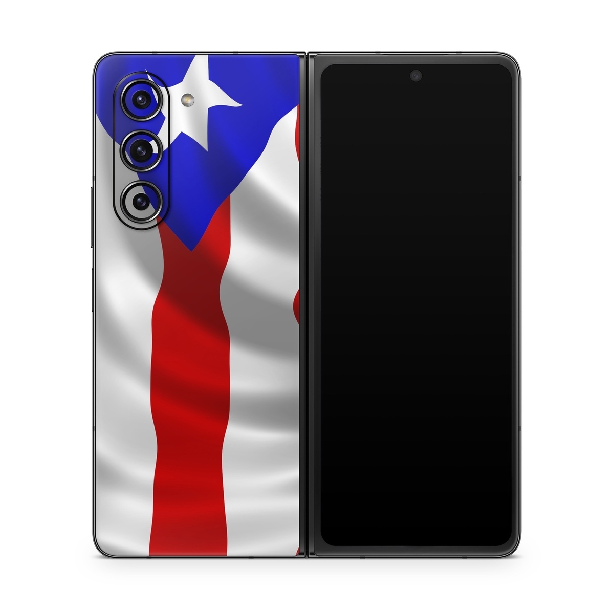 Samsung Galaxy Z Fold5 Skin design of Flag, Flag of the united states, Flag Day (USA), Veterans day, Independence day, with red, blue, white colors