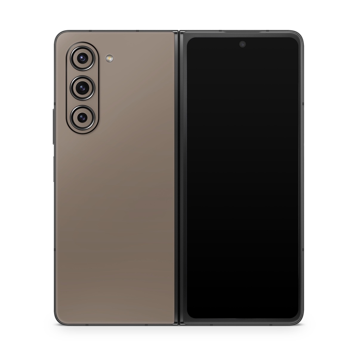 Samsung Galaxy Z Fold5 Skin design of Brown, Text, Beige, Material property, Font, with brown colors