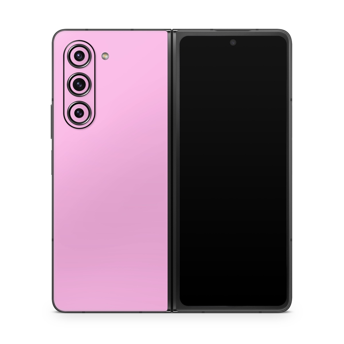 Samsung Galaxy Z Fold5 Skin design of Pink, Violet, Purple, Red, Magenta, Lilac, Sky, Material property, Peach, with pink colors