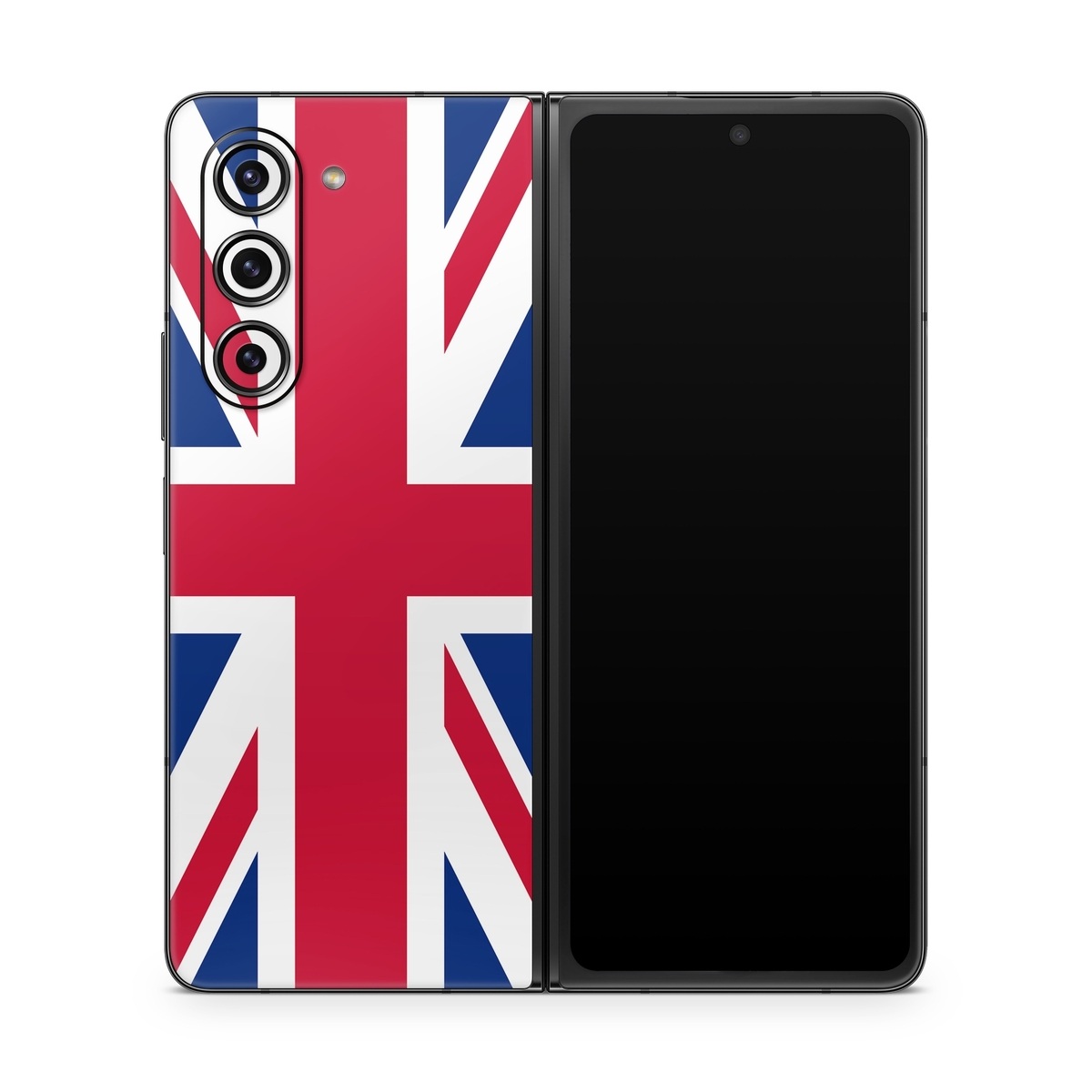 Samsung Galaxy Z Fold5 Skin design of Flag, Red, Line, Electric blue, Design, Font, Pattern, Parallel, Flag Day (USA), with red, white, blue colors