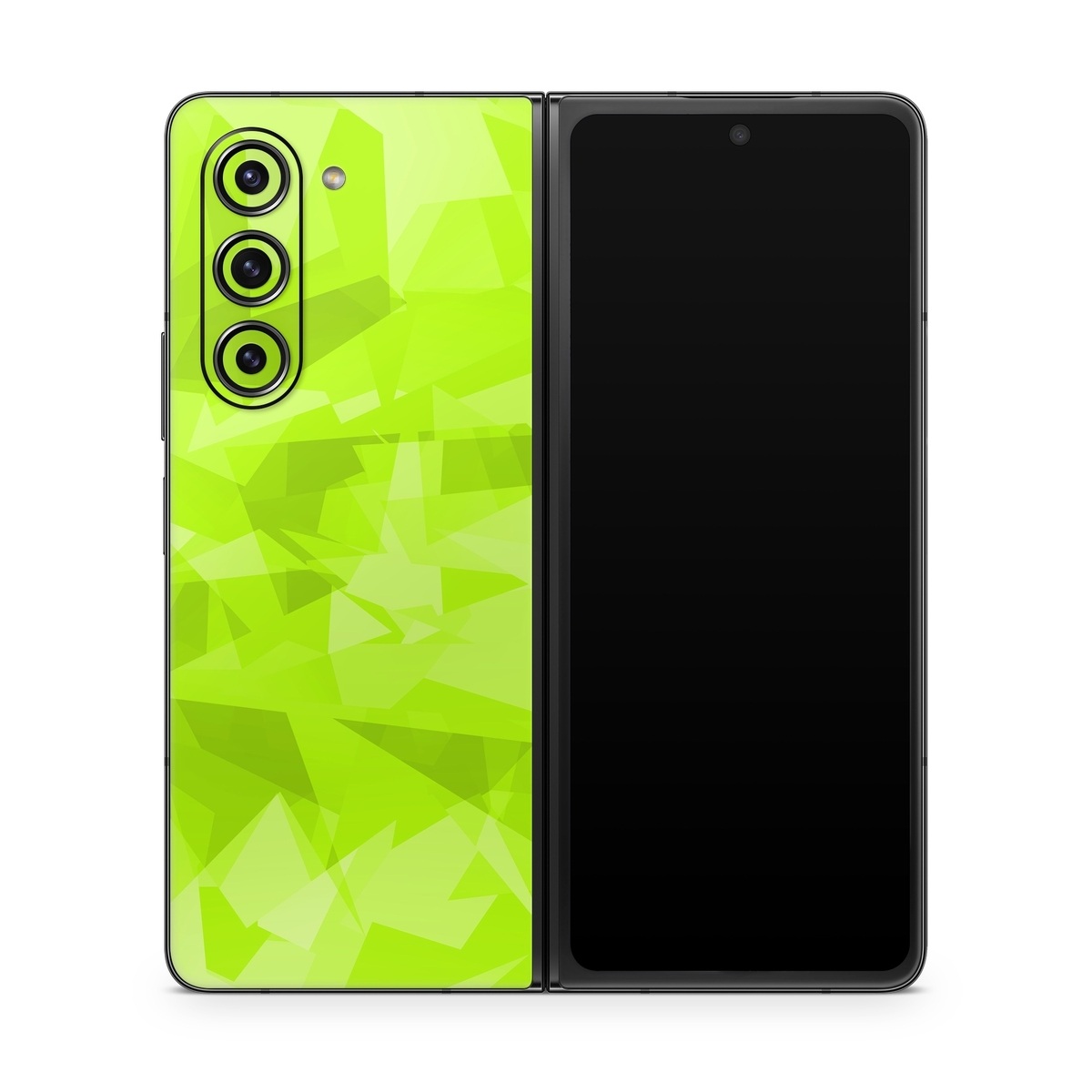 Samsung Galaxy Z Fold5 Skin design, with green colors