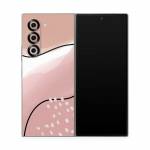 Abstract Pink and Brown Samsung Galaxy Z Fold6 Skin
