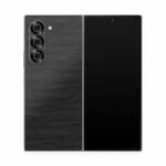 Black Woodgrain Samsung Galaxy Z Fold6 Skin