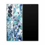 Blue Ink Floral Samsung Galaxy Z Fold6 Skin
