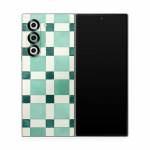 Checker Mosaic Green Samsung Galaxy Z Fold6 Skin