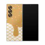 Caramel Ice Cream Drip Samsung Galaxy Z Fold6 Skin