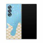Cotton Candy Ice Cream Drip Samsung Galaxy Z Fold6 Skin