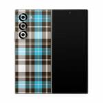 Turquoise Plaid Samsung Galaxy Z Fold6 Skin