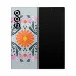 Pink and Orange Flowers Samsung Galaxy Z Fold6 Skin