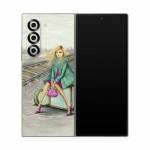 Lulu Waiting by the Train Tracks Samsung Galaxy Z Fold6 Skin