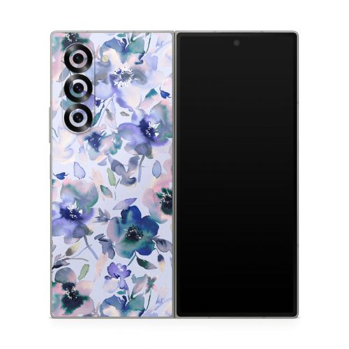 Aquatic Artistic Flowers Samsung Galaxy Z Fold6 Skin