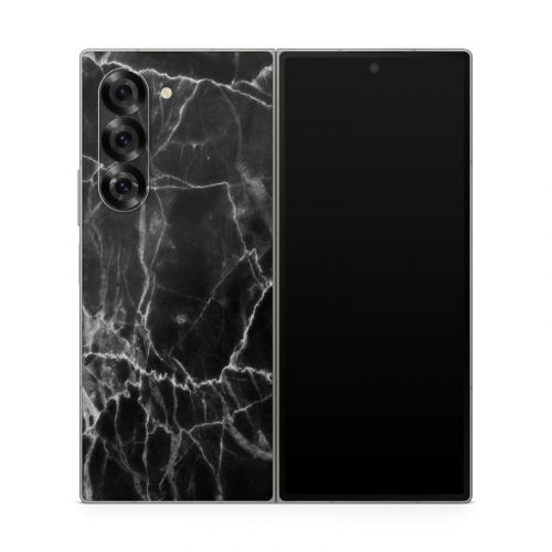 Black Marble Samsung Galaxy Z Fold6 Skin