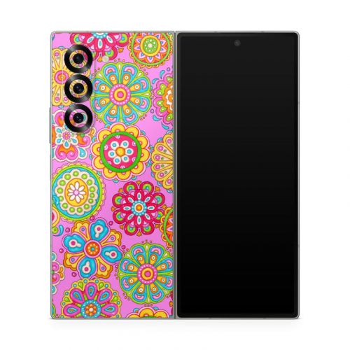 Bright Flowers Samsung Galaxy Z Fold6 Skin