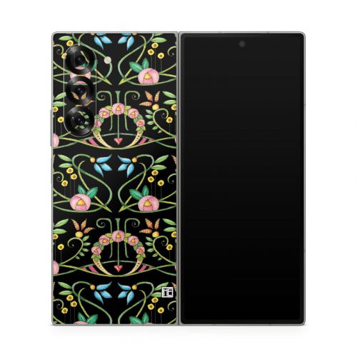 Change Nothing Flowers Samsung Galaxy Z Fold6 Skin