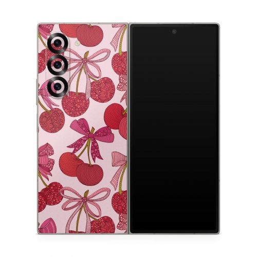 Cherry with Bows Samsung Galaxy Z Fold6 Skin