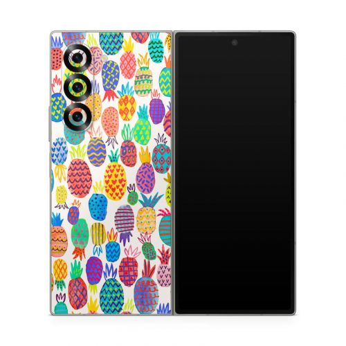Colorful Pineapples Samsung Galaxy Z Fold6 Skin