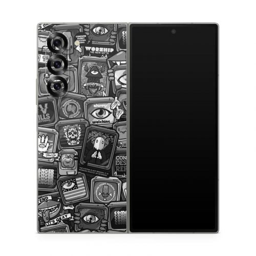 Distraction Tactic B&W Samsung Galaxy Z Fold6 Skin