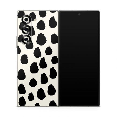 Inky Spots Cream Samsung Galaxy Z Fold6 Skin