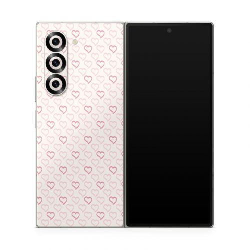 Patterned Hearts Samsung Galaxy Z Fold6 Skin