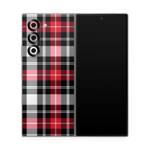 Red Plaid Samsung Galaxy Z Fold6 Skin