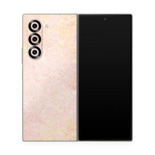 Rose Gold Marble Samsung Galaxy Z Fold6 Skin