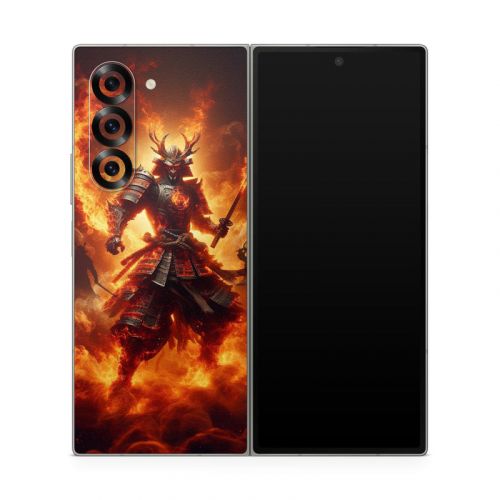 Samurai Fire Samsung Galaxy Z Fold6 Skin